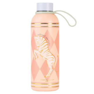 ‘Cute But Overthinker’ Zebra 500ml Stainless Steel Water Bottle