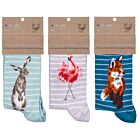 Set of Three Striped Women’s Bamboo Socks