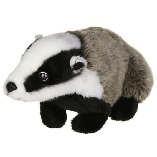 BADGER LIVING NATURE SOFT CUDDLY FLUFFY REALISTIC STUFFED PLUSH TEDDY TOY AN58 