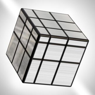 Silver Puzzle Cube