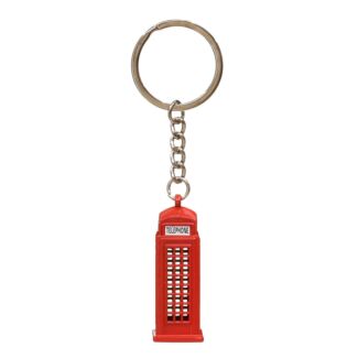 London Telephone Box Metal Keyring