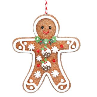 Assorted Gingerbread Man Resin Tree Decoration
