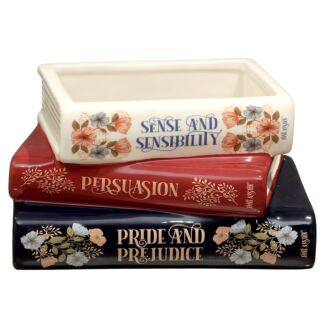 ‘Jane Austen’ Stacked Books Planter