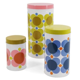 Atomic Flower Set Of 3 Nesting Canisters