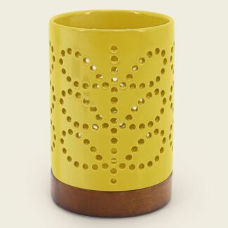 Linear Stem Ceramic Sunflower Lantern