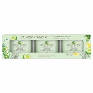 Cucumber Mint Cooler Set Of Three Signature Filled Votives
