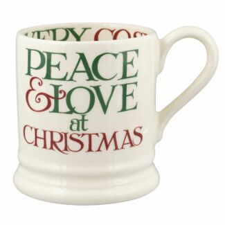 Christmas Toast Peace & Love Half Pint Mug
