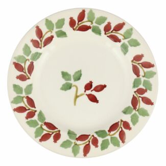 Folk Rosehip 6 1/2 Inch Plate