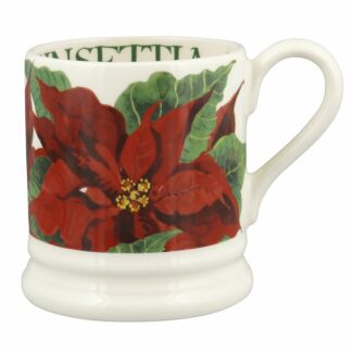 Poinsettia Half Pint Mug