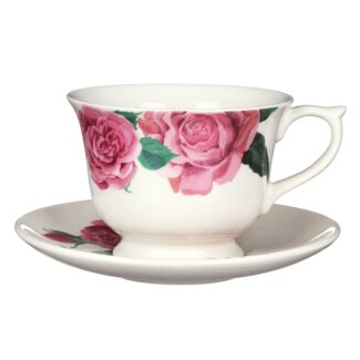 Roses Large Teacup & Saucer