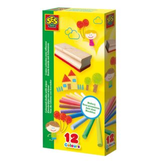Coloured Chalk With Wiper