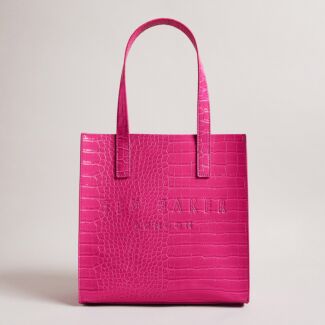 REPTCON Icon Small Mid Pink Croc Bag