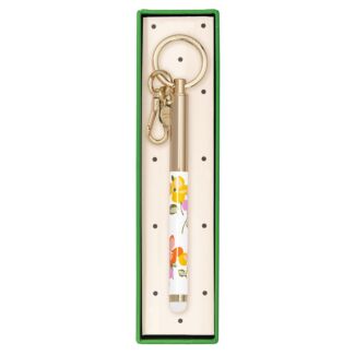 Spring Pansies Key Fob Stylus Pen