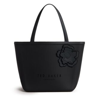 JELLIO Magnolia Black Silicone Tote Bag