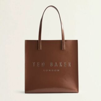 CRINKON Icon Large Taupe Crinkle Texture Bag