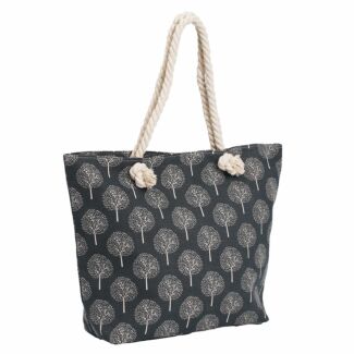 Tree of Life Tote Bag Grey