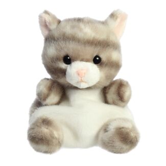 Palm Pals Silver Kitty Cat Soft Toy