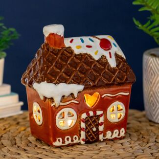 Gingerbread Icing House Tealight Holder