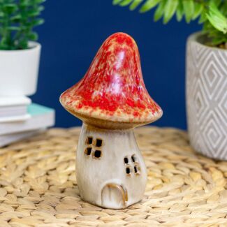 Magical Mushrooms Tall Red House