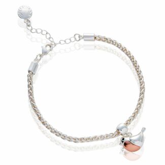 Robins Appear Two Tone Bracelet