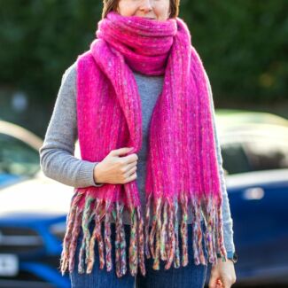 Pink Cosy Flecked Scarf