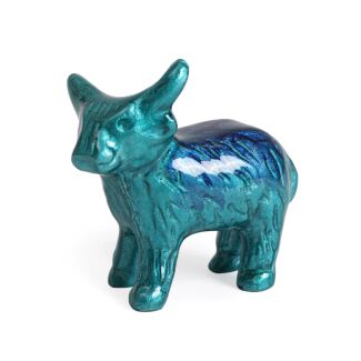 Aluminark Brushed Aqua Medium Highland Cow