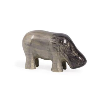 Aluminark Brushed Silver Small Hippo