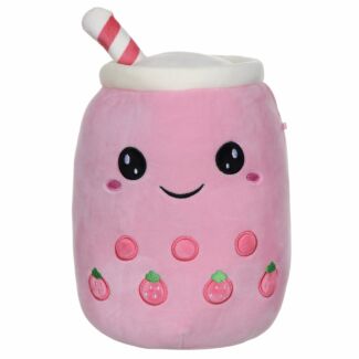 Mochi Pop 25cm Strawberry Boba Bubble Tea Pink Plush