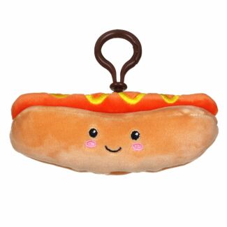 Softlings Foodies Hot Dog Plush Key Clip