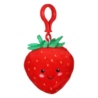Fruity Foodies Strawberry Plush Key Clip