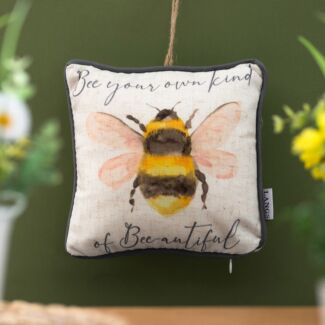 ‘Bee Your Own Kind’ Bumblebee Hanging Mini Cushion