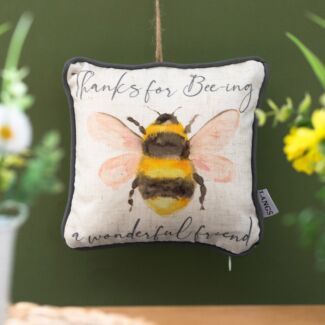 ‘A Wonderful Friend’ Bumblebee Hanging Mini Cushion