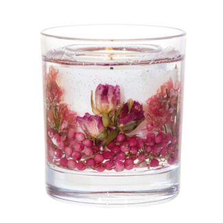 Elements – Light Blush Rose & Peony Gel Vase Candle