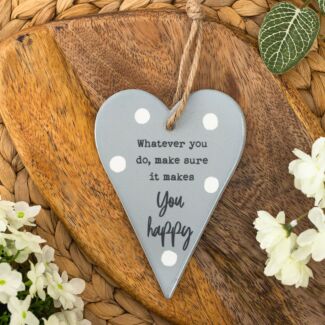 ‘Whatever You Do’ Ceramic Heart Hanger