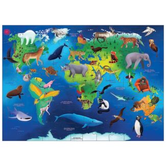 Endangered Species World 80 Piece Puzzle