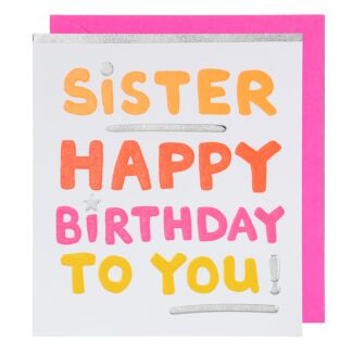 Sister Birthday Card