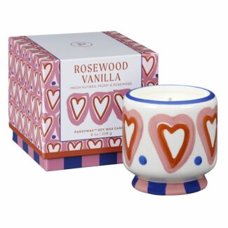 A Dopa ‘Hearts’ 226g Rosewood Vanilla Ceramic Candle Boxed
