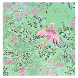 Birds of Paradise Large Thank You Card