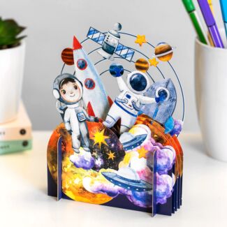 Space 3D Pop Up Card