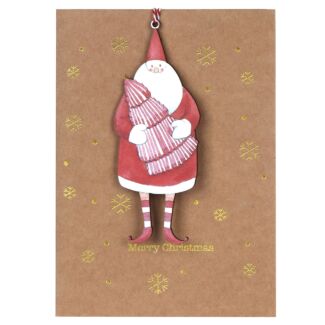 Keepsake Santa Christmas Card