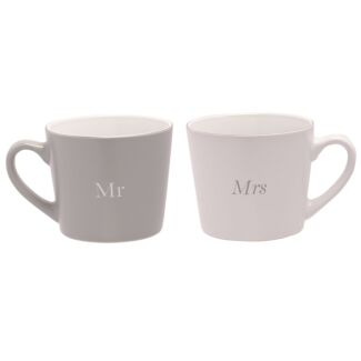 Amore ‘Mr & Mrs’ Boxed Set of 2 Mugs