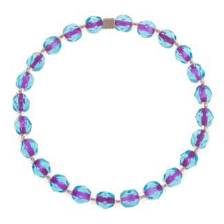 Blue & Pink Filaments Bracelet