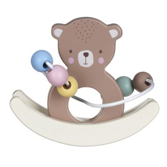 Bambino Wooden Wire And Bead Bear Toy