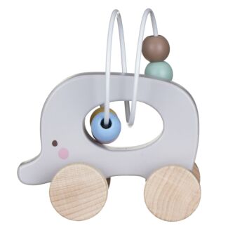 Bambino Wooden Wire And Bead Elephant Toy
