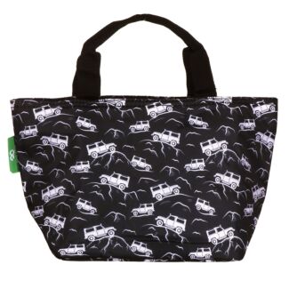 Landrovers Black Recycled Insulated Lunch Bag