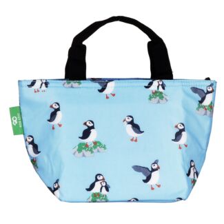 Blue Puffins Recycled Insulated Lunch Bag