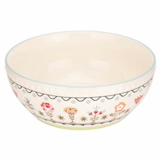 Painted Table 10 Inch Large Serving Bowl
