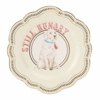 ‘Still Hungry’ Labrador 9 Inch Flower Plate