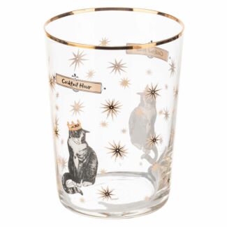‘Cocktail Hour’ Cat Hi Ball Glass