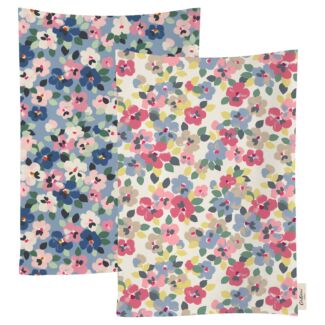 Painted Pansies Set of 2 Tea Towels